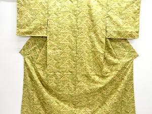 アンティーク　時代道具模様本場大島紬着物(染)